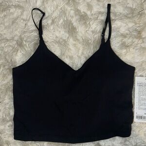 NWT lululemon 8 black align cropped cami tank